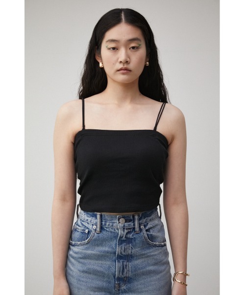 AZUL by moussy（アズールバイマウジー）の「A/B DOUBLE STRAP TUBE TOP/ダブルストラップチューブトップ（チューブトップ・レディース・アイボリー/ブラック・SMALL/MEDIUM）」の10枚目の写真