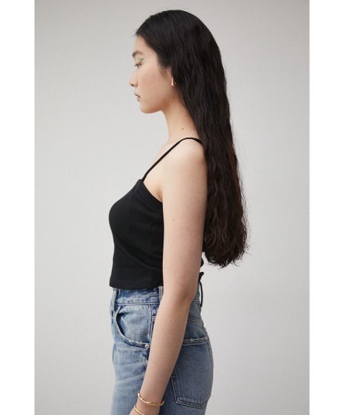 AZUL by moussy（アズールバイマウジー）の「A/B DOUBLE STRAP TUBE TOP/ダブルストラップチューブトップ（チューブトップ・レディース・アイボリー/ブラック・SMALL/MEDIUM）」の9枚目の写真