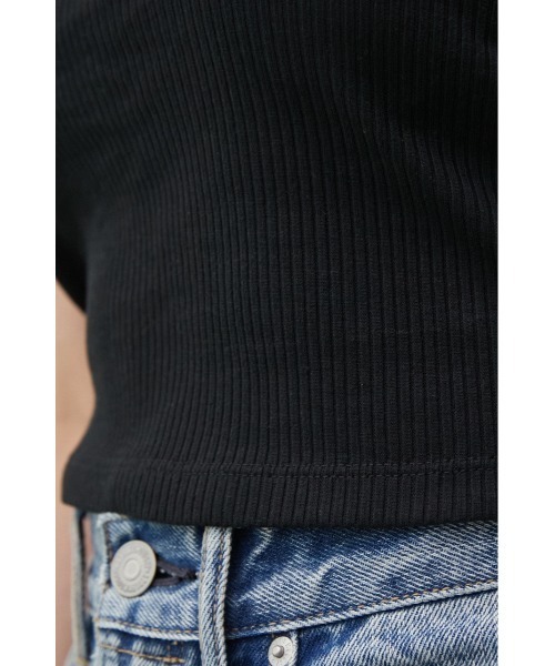 AZUL by moussy（アズールバイマウジー）の「A/B DOUBLE STRAP TUBE TOP/ダブルストラップチューブトップ（チューブトップ・レディース・アイボリー/ブラック・SMALL/MEDIUM）」の5枚目の写真