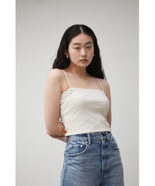 AZUL by moussy（アズールバイマウジー）の「A/B DOUBLE STRAP TUBE TOP/ダブルストラップチューブトップ（チューブトップ・レディース・アイボリー/ブラック・SMALL/MEDIUM）」の22枚目の写真