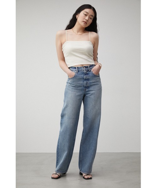 AZUL by moussy（アズールバイマウジー）の「A/B DOUBLE STRAP TUBE TOP/ダブルストラップチューブトップ（チューブトップ・レディース・アイボリー/ブラック・SMALL/MEDIUM）」の21枚目の写真