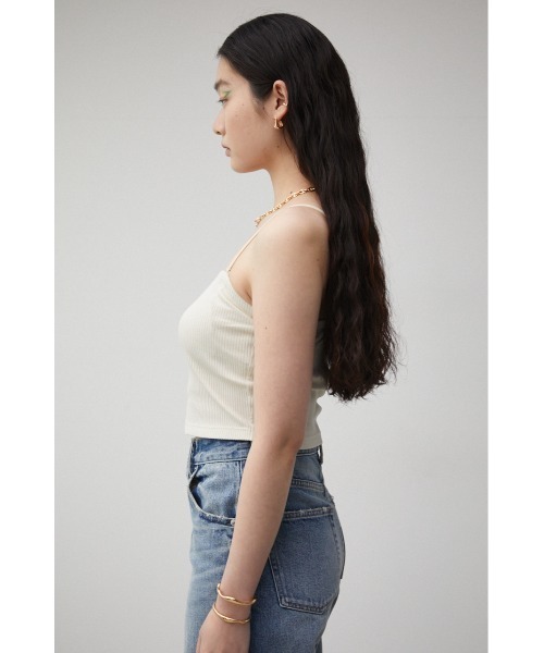 AZUL by moussy（アズールバイマウジー）の「A/B DOUBLE STRAP TUBE TOP/ダブルストラップチューブトップ（チューブトップ・レディース・アイボリー/ブラック・SMALL/MEDIUM）」の19枚目の写真