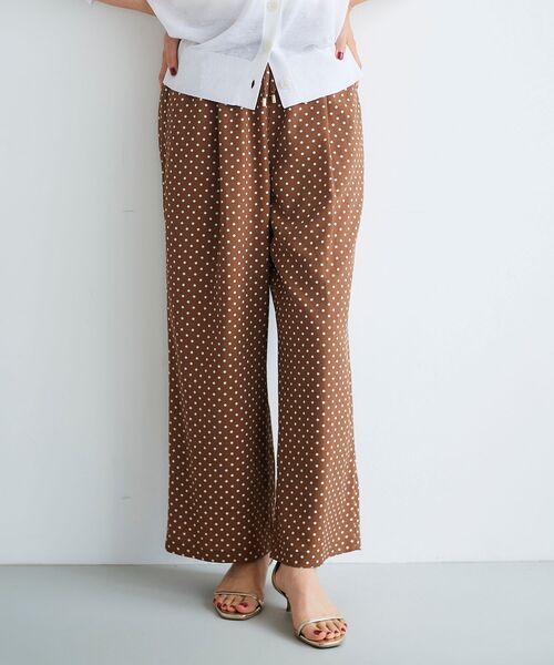 le.coeur blanc(ルクールブラン)の「ドットプリントイージーパンツ(その他パンツ・レディース・ブラック系その他/ブラウン系その他3・38)」の14枚目の写真