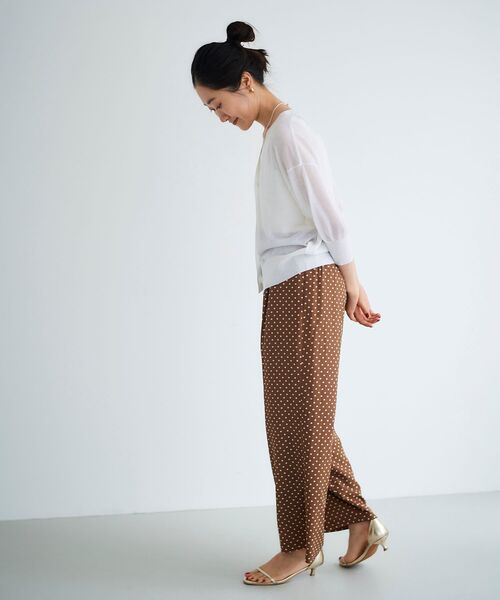 le.coeur blanc(ルクールブラン)の「ドットプリントイージーパンツ(その他パンツ・レディース・ブラック系その他/ブラウン系その他3・38)」の11枚目の写真