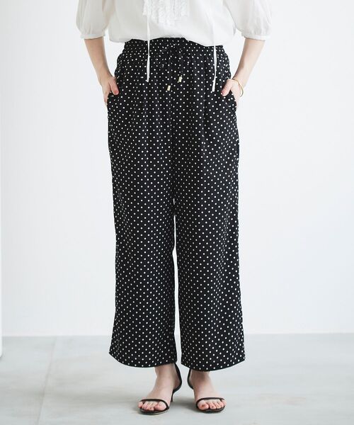 le.coeur blanc(ルクールブラン)の「ドットプリントイージーパンツ(その他パンツ・レディース・ブラック系その他/ブラウン系その他3・38)」の18枚目の写真