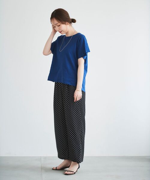le.coeur blanc(ルクールブラン)の「ドットプリントイージーパンツ(その他パンツ・レディース・ブラック系その他/ブラウン系その他3・38)」の22枚目の写真