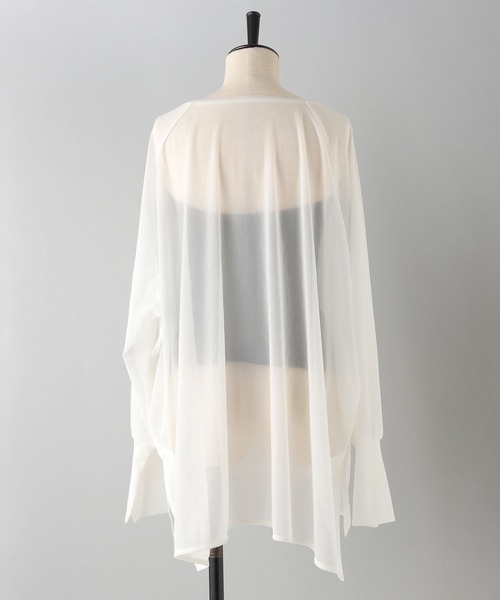 e/rm（イーアールエム）の「【e/rm】シアーBIGプルオーバー（Tシャツ/カットソー・レディース・オフホワイト/グレー系その他4/グレー・FREE）」の5枚目の写真