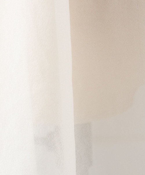 e/rm（イーアールエム）の「【e/rm】シアーBIGプルオーバー（Tシャツ/カットソー・レディース・オフホワイト/グレー系その他4/グレー・FREE）」の8枚目の写真