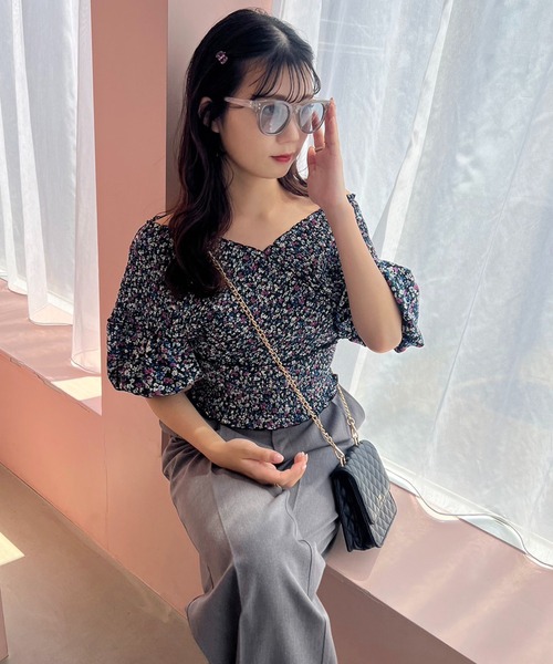 one after another NICE CLAUP（ワンアフターアナザーナイスクラップ）の「【新色追加】バックリボンカラースラックス（スラックス・レディース・アイボリー/ダークグレー/ラベンダー/ライトグレー・SMALL/MEDIUM）」の6枚目の写真