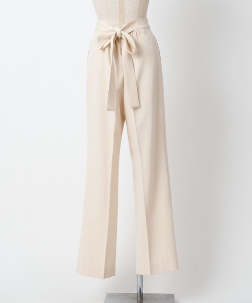 one after another NICE CLAUP（ワンアフターアナザーナイスクラップ）の「【新色追加】バックリボンカラースラックス（スラックス・レディース・アイボリー/ダークグレー/ラベンダー/ライトグレー・SMALL/MEDIUM）」の18枚目の写真