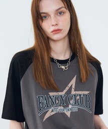 A'GEM/9 × .kom『 FANCY CLUB/ファンシークラブ』 FANCY NOVA RAGLAN TEE/ラグラン 半袖カットソー