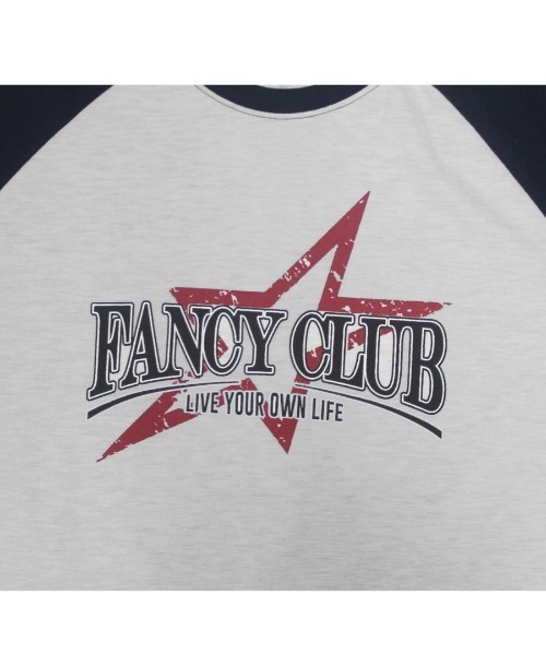 FANCY CLUB(ファンシークラブ)の「A'GEM/9 × .kom『 FANCY CLUB/ファンシークラブ』 FANCY NOVA RAGLAN TEE/ラグラン 半袖カットソー(Tシャツ/カットソー・レディース・チャコールグレー/ライトグレー/ピンク・FREE)」の15枚目の写真