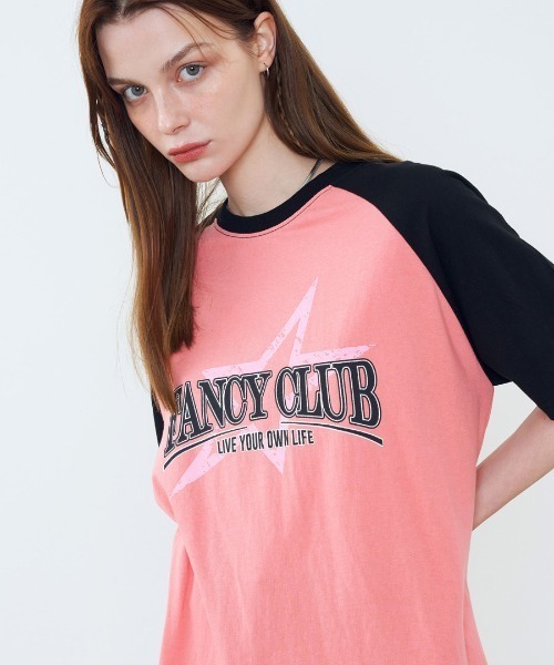 FANCY CLUB(ファンシークラブ)の「A'GEM/9 × .kom『 FANCY CLUB/ファンシークラブ』 FANCY NOVA RAGLAN TEE/ラグラン 半袖カットソー(Tシャツ/カットソー・レディース・チャコールグレー/ライトグレー/ピンク・FREE)」の20枚目の写真