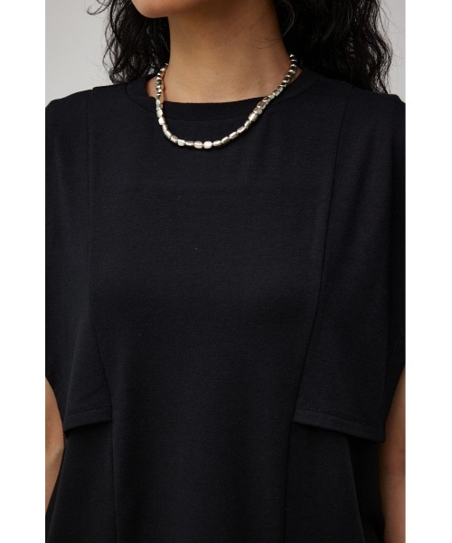 AZUL by moussy(アズールバイマウジー)の「PANEL SLEEVE CUT TOPS/パネルスリーブカットトップス(Tシャツ/カットソー・レディース・ブラック/オフホワイト/ブルー/ダークオレンジ・SMALL/MEDIUM)」の16枚目の写真