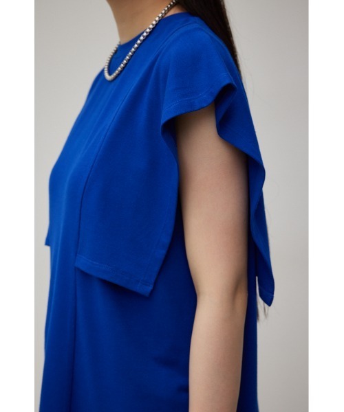 AZUL by moussy(アズールバイマウジー)の「PANEL SLEEVE CUT TOPS/パネルスリーブカットトップス(Tシャツ/カットソー・レディース・ブラック/オフホワイト/ブルー/ダークオレンジ・SMALL/MEDIUM)」の13枚目の写真