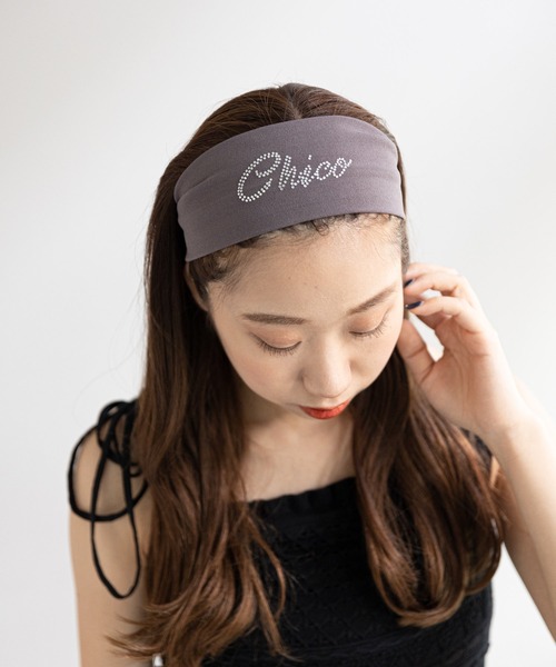 Chico(チコ)の「ラインストーンヘアバンド(ヘアバンド・レディース・ブラック/ダークグレー/ライトベージュ・FREE)」の10枚目の写真