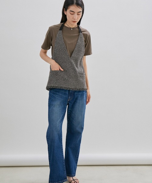 SALON adam et rope'（サロン アダム エ ロペ）の「GOOD LUCK COMES T/刺繍入りクルーネックTシャツ（Tシャツ/カットソー・レディース・ベージュ/オフホワイト/カーキ・FREE）」の21枚目の写真