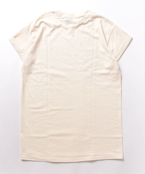 MIMIMEMETE(ミミメメット)の「ロゴプリント ロールアップTEE(Tシャツ/カットソー・レディース・ナチュラル・M)」の7枚目の写真