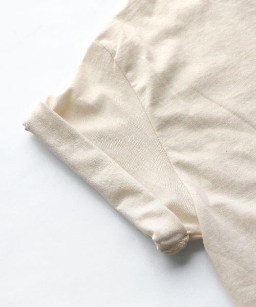 MIMIMEMETE(ミミメメット)の「ロゴプリント ロールアップTEE(Tシャツ/カットソー・レディース・ナチュラル・M)」の10枚目の写真