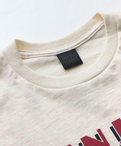 MIMIMEMETE(ミミメメット)の「ロゴプリント ロールアップTEE(Tシャツ/カットソー・レディース・ナチュラル・M)」の12枚目の写真