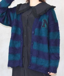 INTER FACTORY（インターファクトリー）の「nene - モヘアライクボーダー カーディガン　made in INTER FACTORY（カーディガン/ボレロ・メンズ）」