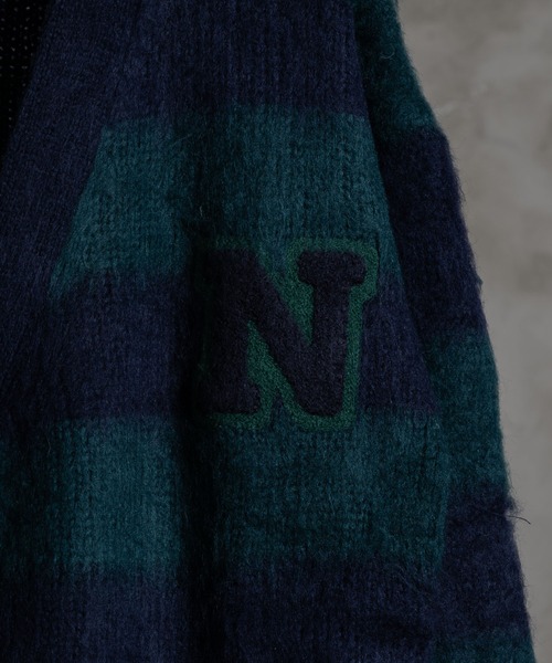 INTER FACTORY（インターファクトリー）の「nene - モヘアライクボーダー カーディガン　made in INTER FACTORY（カーディガン/ボレロ・レディース・イエロー/グリーン/レッド・FREE）」の19枚目の写真