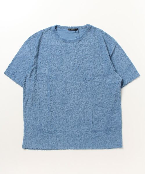 Bling Leads（ブリングリーズ）の「『Bling leads』レオパード柄クルーネックTシャツ（Tシャツ/カットソー・レディース・ブラック/ホワイト/ブルー・LARGE/MEDIUM）」の10枚目の写真