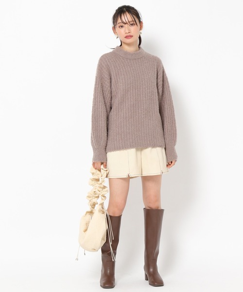 mysty woman（ミスティウーマン）の「バックルベルトショートパンツ 972153（その他パンツ・レディース・ホワイト系その他/グリーン/ブラウン・FREE）」の4枚目の写真