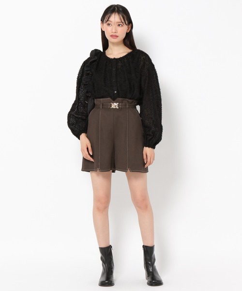 mysty woman（ミスティウーマン）の「バックルベルトショートパンツ 972153（その他パンツ・レディース・ホワイト系その他/グリーン/ブラウン・FREE）」の19枚目の写真