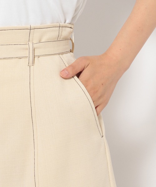 mysty woman（ミスティウーマン）の「バックルベルトショートパンツ 972153（その他パンツ・レディース・ホワイト系その他/グリーン/ブラウン・FREE）」の20枚目の写真