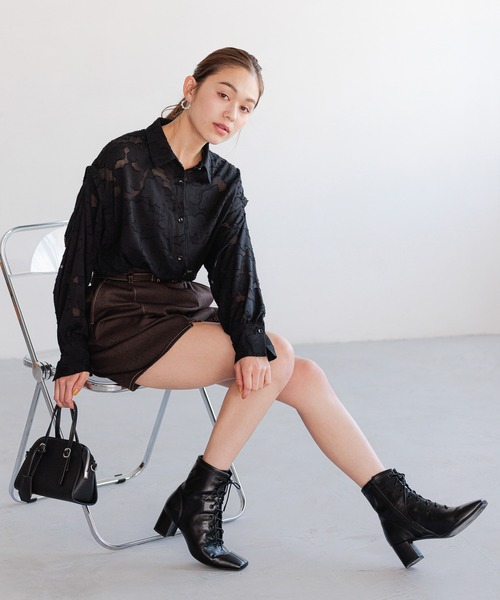 mysty woman（ミスティウーマン）の「バックルベルトショートパンツ 972153（その他パンツ・レディース・ホワイト系その他/グリーン/ブラウン・FREE）」の22枚目の写真