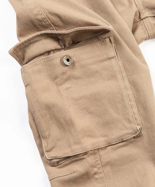 KRIFF MAYER（クリフメイヤー）の「KRIFF MAYER クリフメイヤー ストレッチスリムカーゴパンツ（カーゴパンツ・メンズ・ブラック/カーキ/ダークネイビー/サンドベージュ・S/M/L/XL）」の17枚目の写真