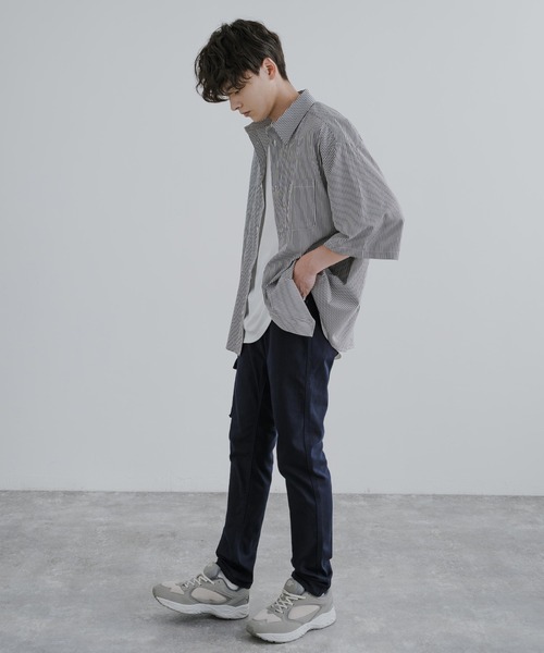 KRIFF MAYER（クリフメイヤー）の「KRIFF MAYER クリフメイヤー ストレッチスリムカーゴパンツ（カーゴパンツ・メンズ・ブラック/カーキ/ダークネイビー/サンドベージュ・S/M/L/XL）」の9枚目の写真