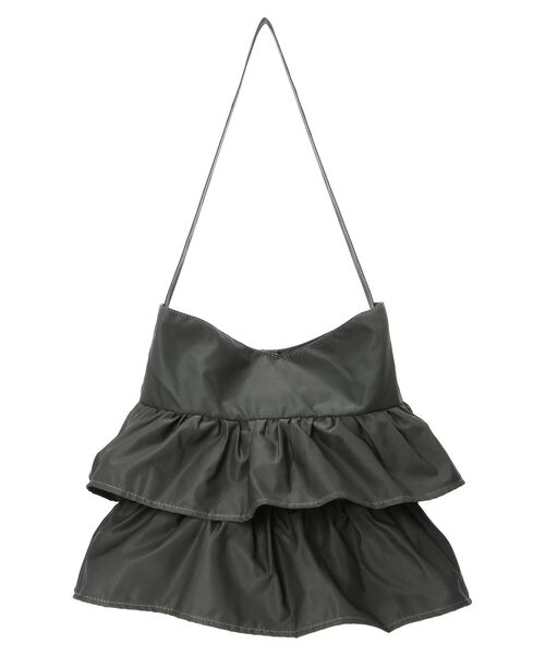 Green Parks(グリーンパークス)の「OTO.HA.フリルショルダーバッグ(ショルダーバッグ・レディース・カーキ/チャコールグレー・FREE)」の7枚目の写真