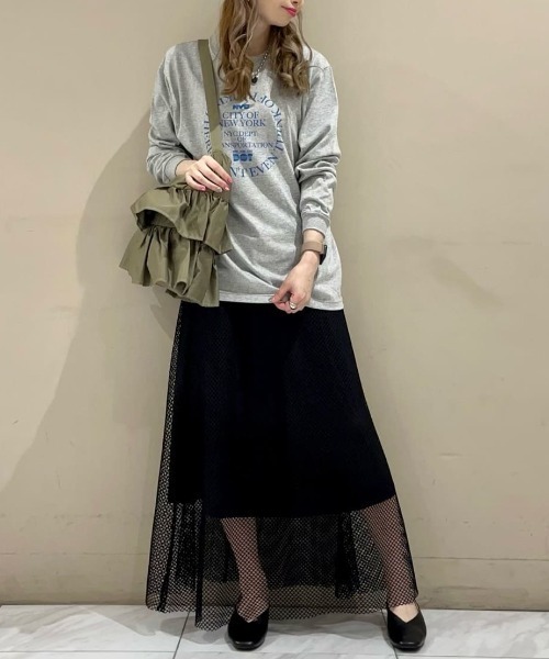 Green Parks(グリーンパークス)の「OTO.HA.フリルショルダーバッグ(ショルダーバッグ・レディース・カーキ/チャコールグレー・FREE)」の3枚目の写真