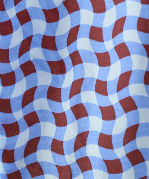 BAGGU（バグー）の「＜BAGGU＞ウェービーギンガム ポケッタブルバッグ/BABY（エコバッグ/サブバッグ・レディース・コバルトブルー/ライトピンク・FREE）」の13枚目の写真