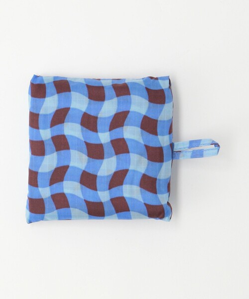 BAGGU（バグー）の「＜BAGGU＞ウェービーギンガム ポケッタブルバッグ/BABY（エコバッグ/サブバッグ・レディース・コバルトブルー/ライトピンク・FREE）」の15枚目の写真