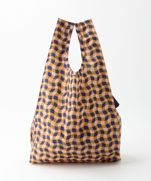 BAGGU（バグー）の「＜BAGGU＞ウェービーギンガム ポケッタブルバッグ/BABY（エコバッグ/サブバッグ・レディース・コバルトブルー/ライトピンク・FREE）」の17枚目の写真