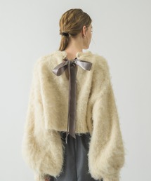 idem | back ribbon mohair knit/バックリボンモヘアニット(ニット/セーター)