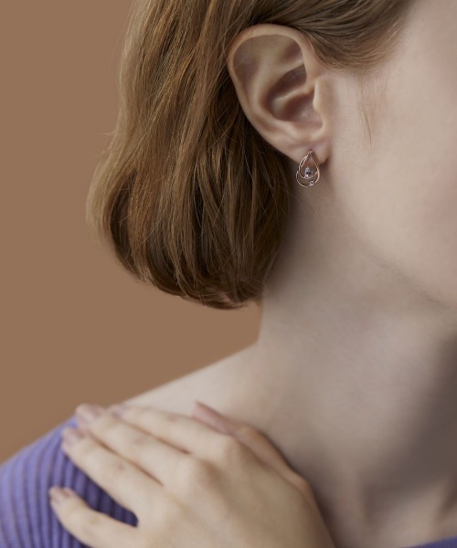CANAL ４℃（カナルヨンドシー）の「【Autumn Collection】シルバー ピアス（ピアス（両耳用）・レディース・ピンクゴールド・FREE）」の4枚目の写真