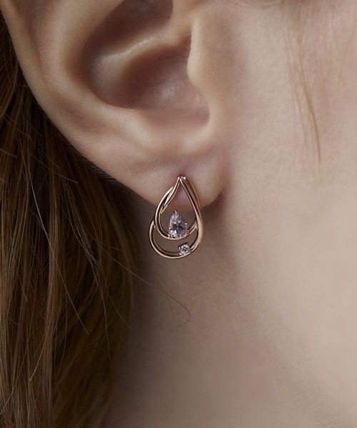 CANAL ４℃（カナルヨンドシー）の「【Autumn Collection】シルバー ピアス（ピアス（両耳用）・レディース・ピンクゴールド・FREE）」の5枚目の写真