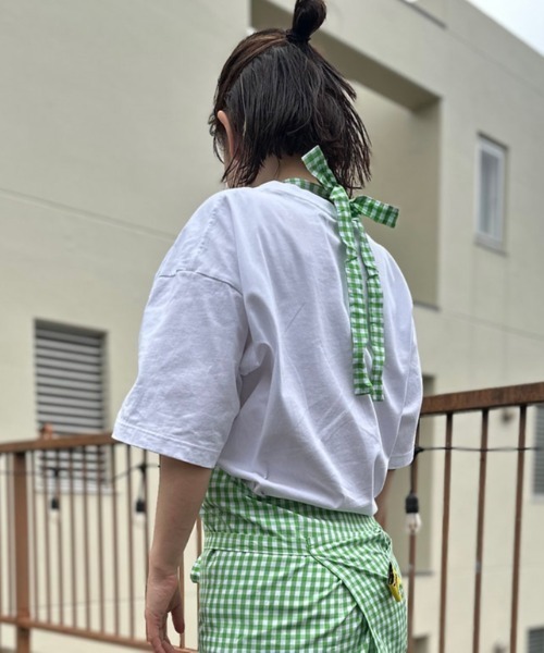 ∴【 tradition acoustic. / トラディション アコースティック】 日本製 ホルターネック ギンガムチェック エプロン TDI（エプロン）｜TRADITION ACOUSTIC.（トラディションアコースティック）