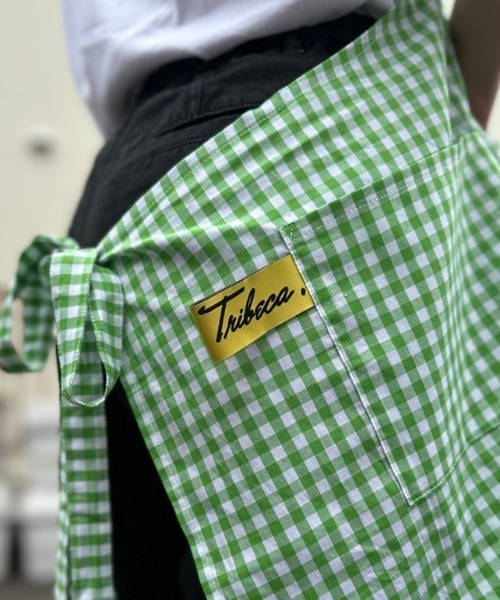 ∴【 tradition acoustic. / トラディション アコースティック】 日本製 ホルターネック ギンガムチェック エプロン TDI（エプロン）｜TRADITION ACOUSTIC.（トラディションアコースティック）