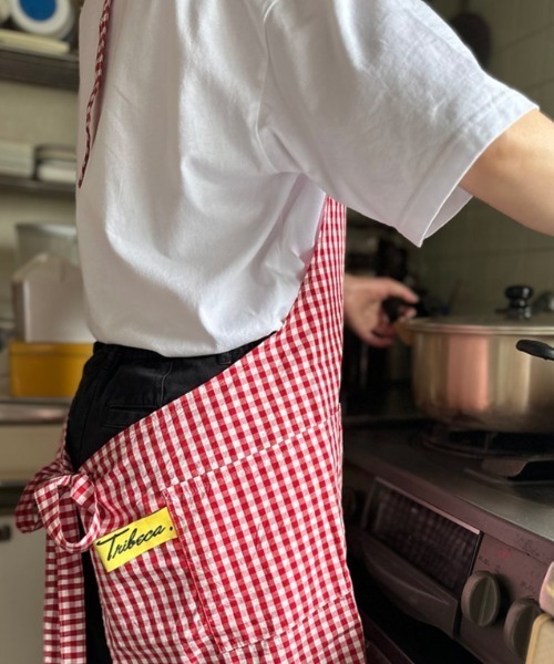 ∴【 tradition acoustic. / トラディション アコースティック】 日本製 ホルターネック ギンガムチェック エプロン TDI（エプロン）｜TRADITION ACOUSTIC.（トラディションアコースティック）