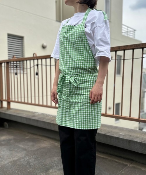 ∴【 tradition acoustic. / トラディション アコースティック】 日本製 ホルターネック ギンガムチェック エプロン TDI（エプロン）｜TRADITION ACOUSTIC.（トラディションアコースティック）