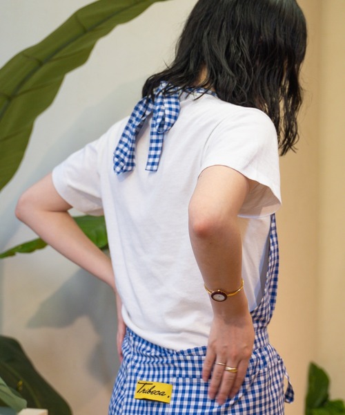 ∴【 tradition acoustic. / トラディション アコースティック】 日本製 ホルターネック ギンガムチェック エプロン TDI（エプロン）｜TRADITION ACOUSTIC.（トラディションアコースティック）