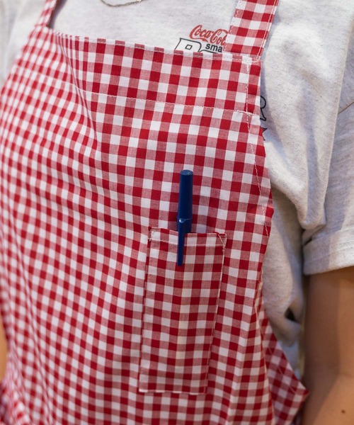 ∴【 tradition acoustic. / トラディション アコースティック】 日本製 ホルターネック ギンガムチェック エプロン TDI（エプロン）｜TRADITION ACOUSTIC.（トラディションアコースティック）