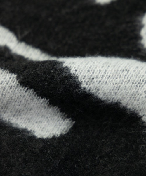 NYLAUS(ナイラス)の「Mohair Like Whole Pattern Loose Knit Sweater / モヘアライク 総柄 ルーズ ニットセーター(ニット/セーター・メンズ・ブラック系/グレー系/パープル系・M/L)」の19枚目の写真