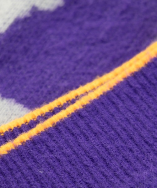 NYLAUS(ナイラス)の「Mohair Like Whole Pattern Loose Knit Sweater / モヘアライク 総柄 ルーズ ニットセーター(ニット/セーター・メンズ・ブラック系/グレー系/パープル系・M/L)」の21枚目の写真