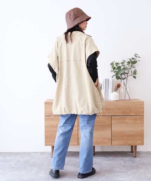 Social GIRL（ソーシャルガール）の「2wayダブルテーラーコート（テーラードジャケット・レディース・ブラック/オフホワイト/グリーン/ベージュ・M/L）」の11枚目の写真